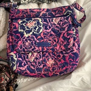 pink vera bradley messenger bag